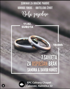 11.2. Čakovec, “Bolji zajedno” – 7 savjeta za uspješan brak
