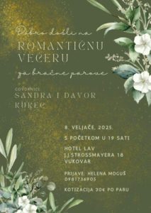 8.2. Romantična večera i seminar, Vukovar